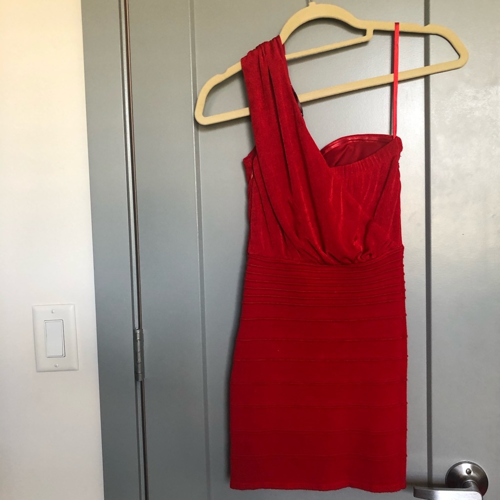 Red bandage dress
